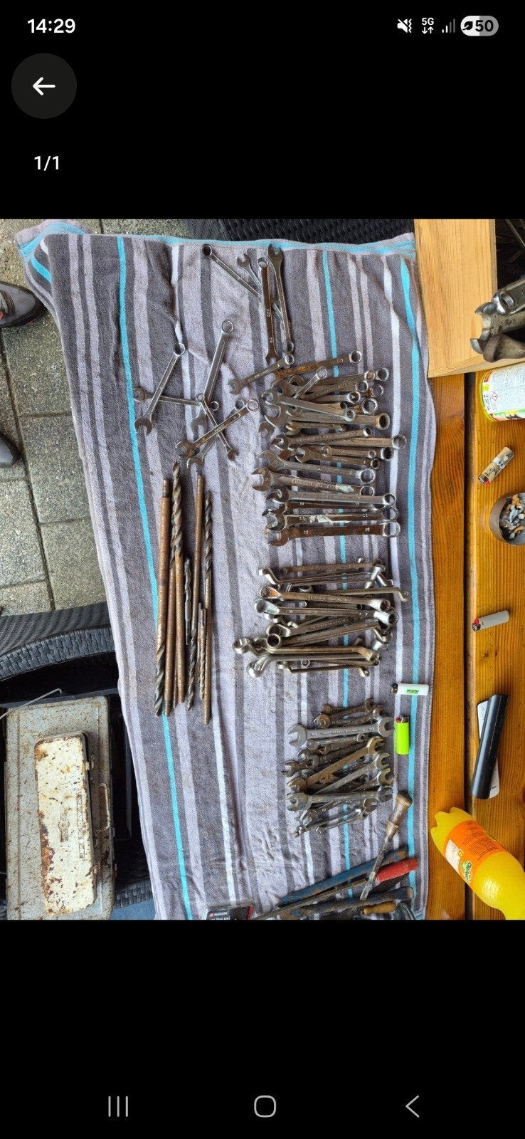 al het gereedschap 10 euro per stuk, Ophalen