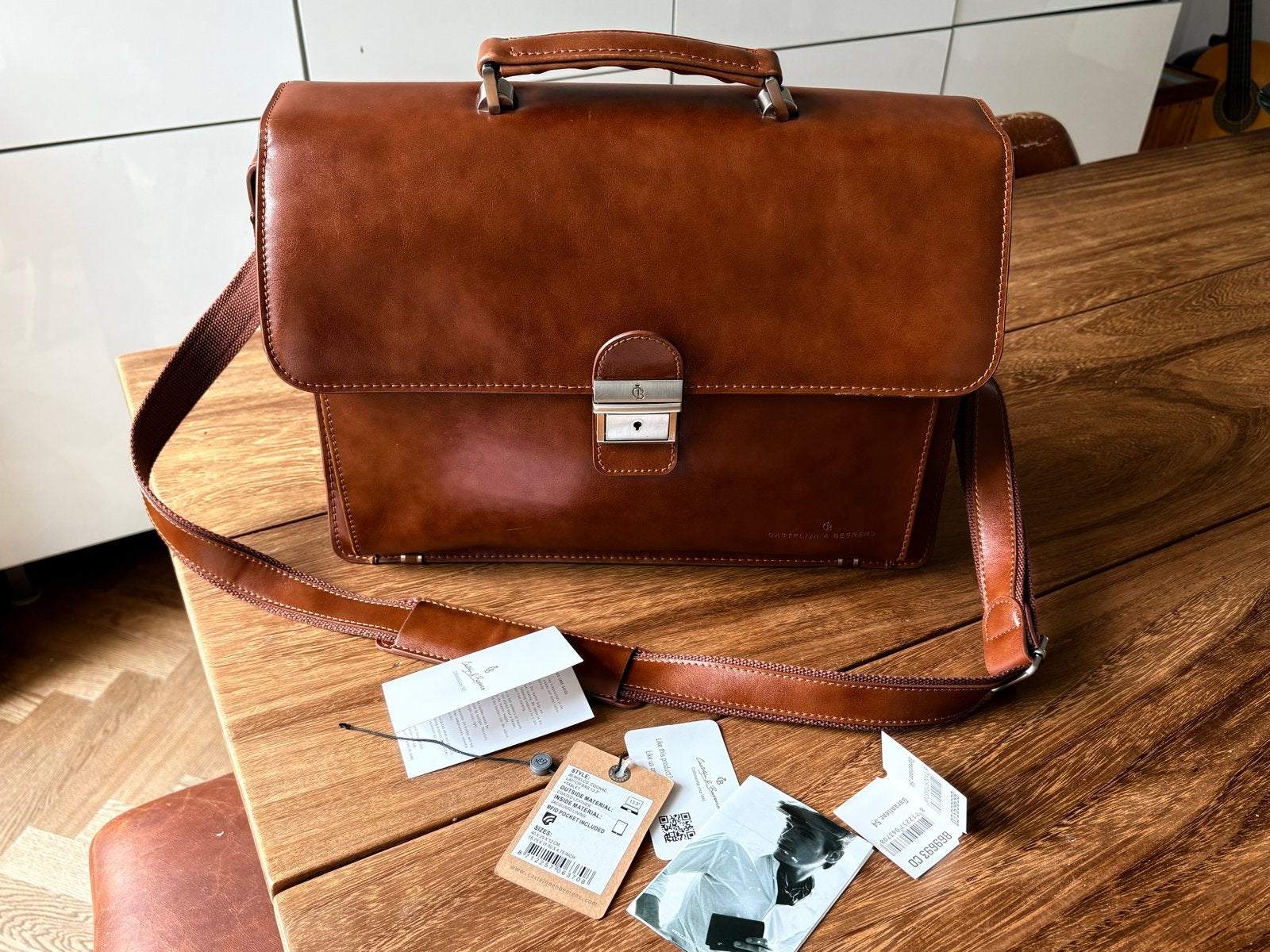 Leren Aktetas met Laptopvak 13.3" - Castelijn & Beerens, Ophalen of Verzenden, 13 inch, Nieuw, Overige typen