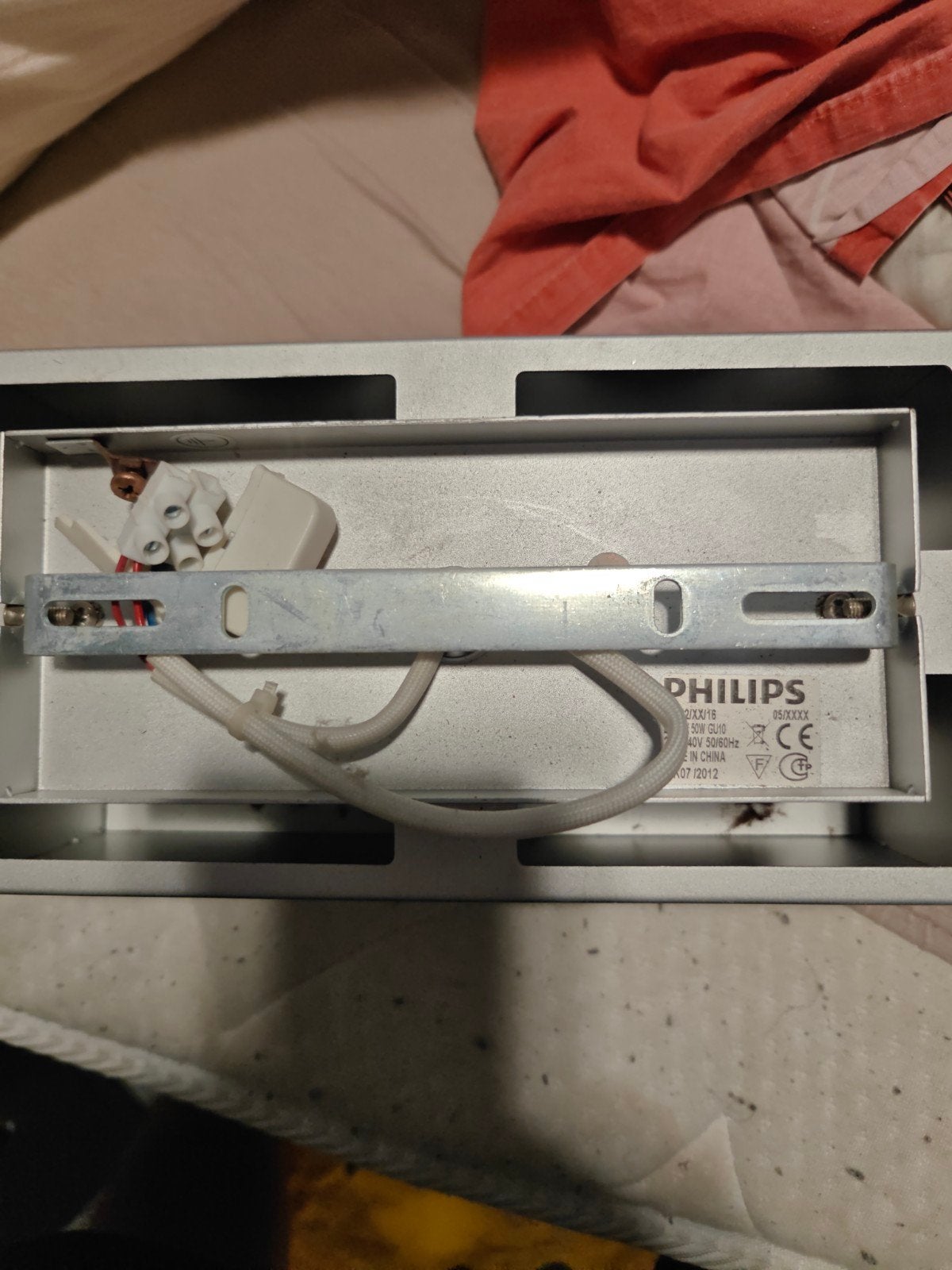10x Philips RVS Opbouwspots GU10 - Geschikt voor LED, Ophalen, Gebruikt, GU10, Opbouwspot