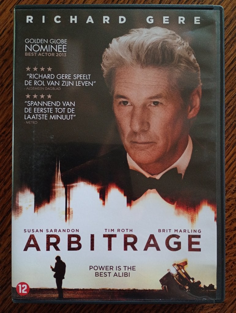*** Arbitrage *** dvd *** Richard Gere., Vanaf 12 jaar, Ophalen of Verzenden, Zo goed als nieuw