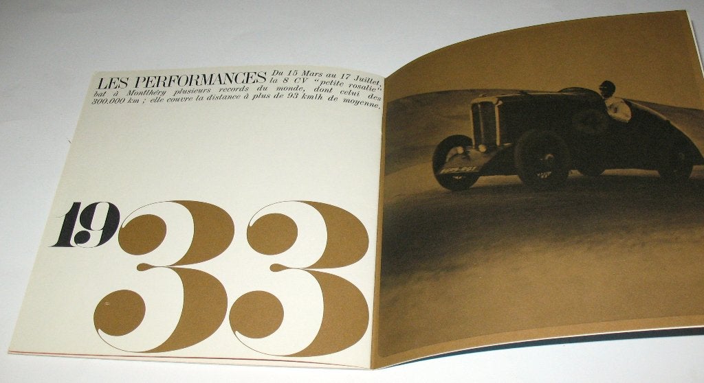 Folder Citroen Dates 1919 - 1963 in het frans citroën, Ophalen of Verzenden, Gelezen, Citroën, Citroën