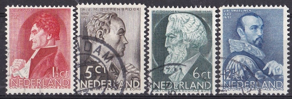 Zomerzegels - gebruikt – NVPH 274-277, Ophalen of Verzenden, T/m 1940, Gestempeld