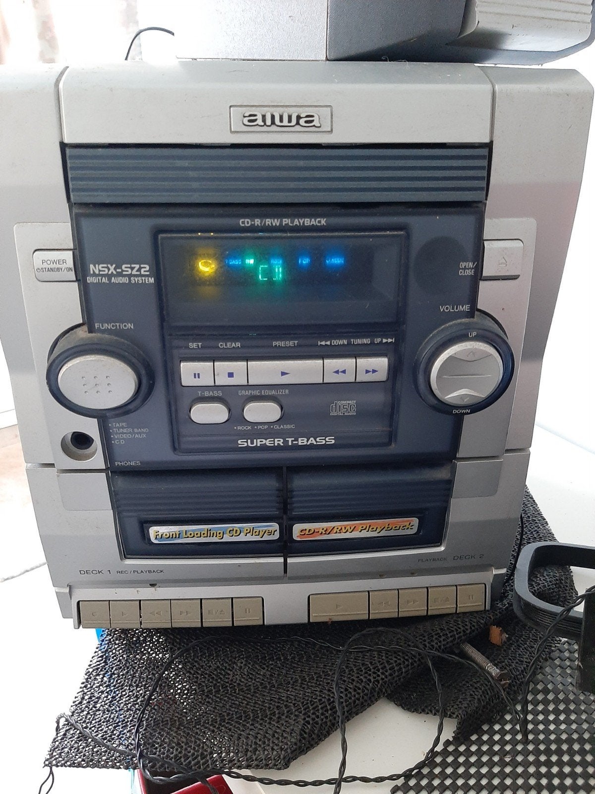 Aiwa Microset met Radio, CD en Boxen - Tape defect, Overige merken, Gebruikt, Ophalen of Verzenden, Microset