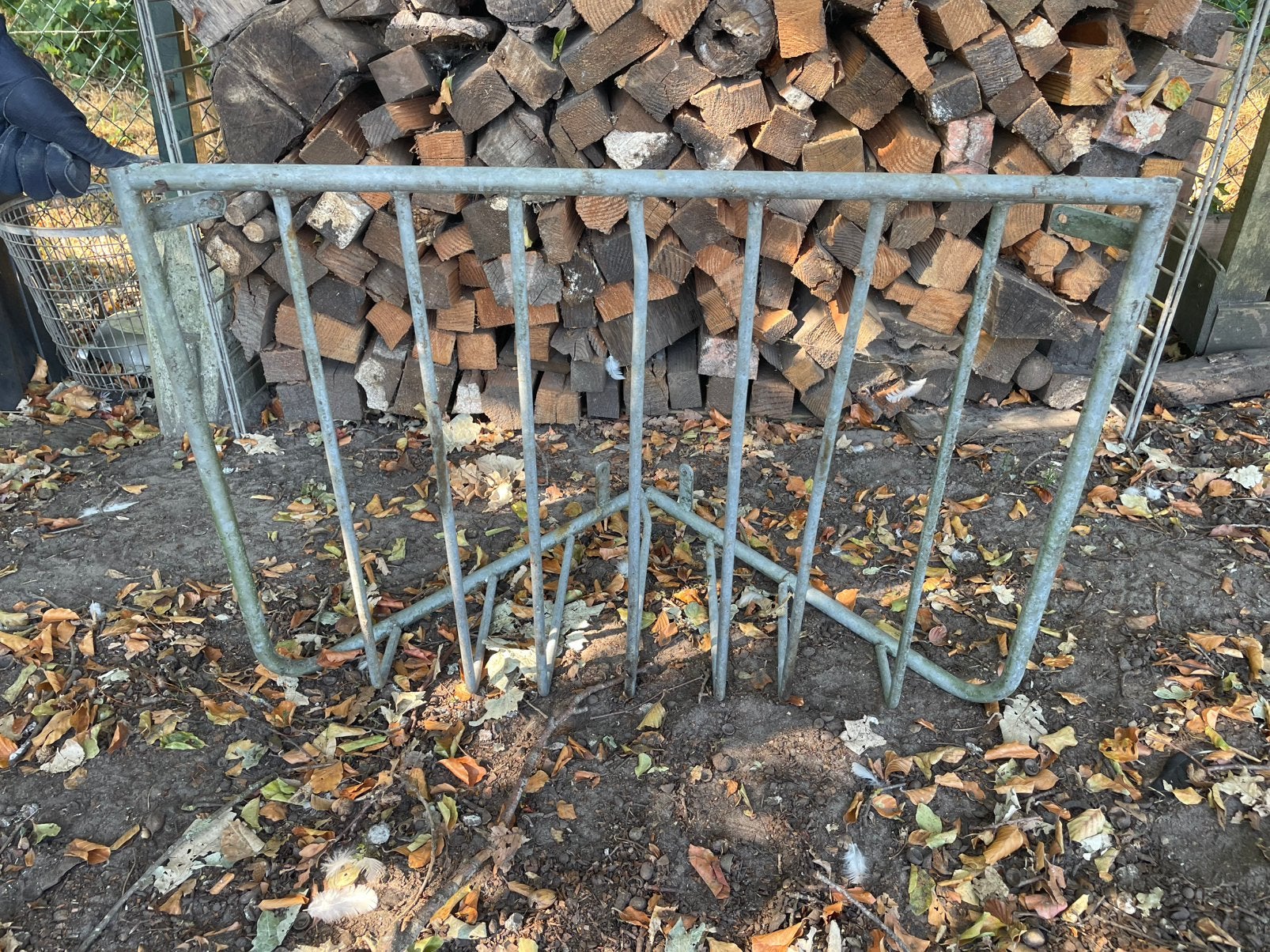 Gegalvaniseerde hoek hooiruif, Dieren en Toebehoren, Ophalen, Gebruikt