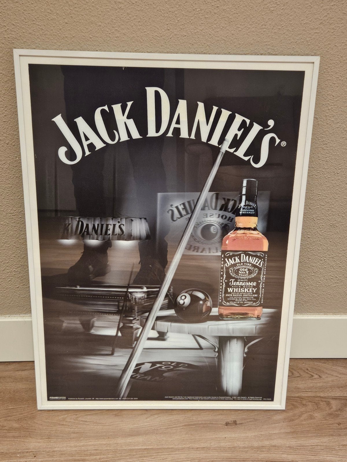 Jack Daniel's 3D Lenticulaire Poster Poolhal Ingelijst, Ophalen, Vintage, Meerkleurig, Overige materialen
