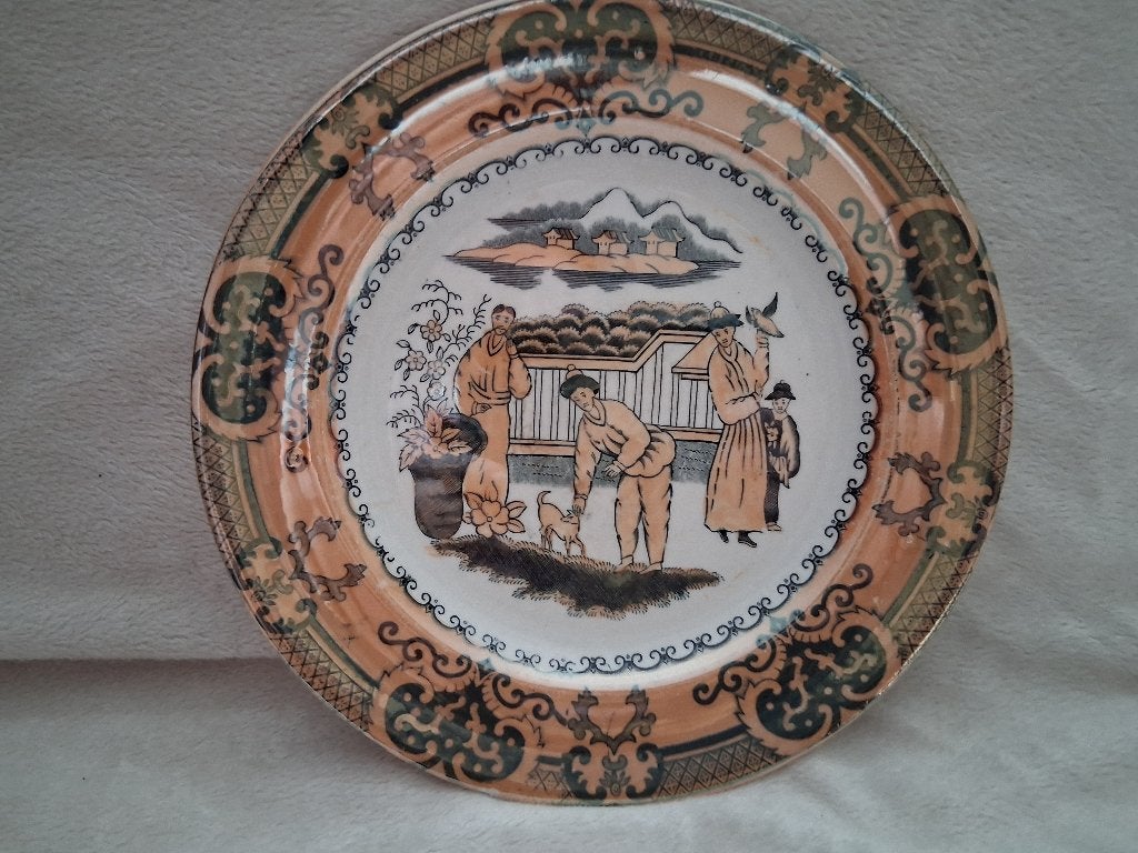 Een Antiek Chinees "Sana" bordje., Antiek en Kunst, Antiek | Keramiek en Aardewerk, Ophalen