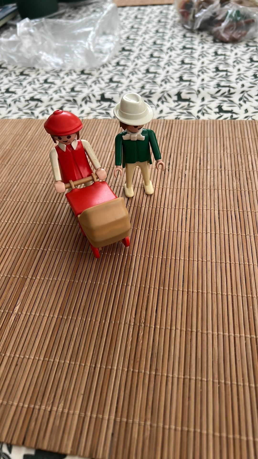 Playmobil 3592 familie met kinderwagen en baby.  1984, Ophalen of Verzenden, Gebruikt, Complete set