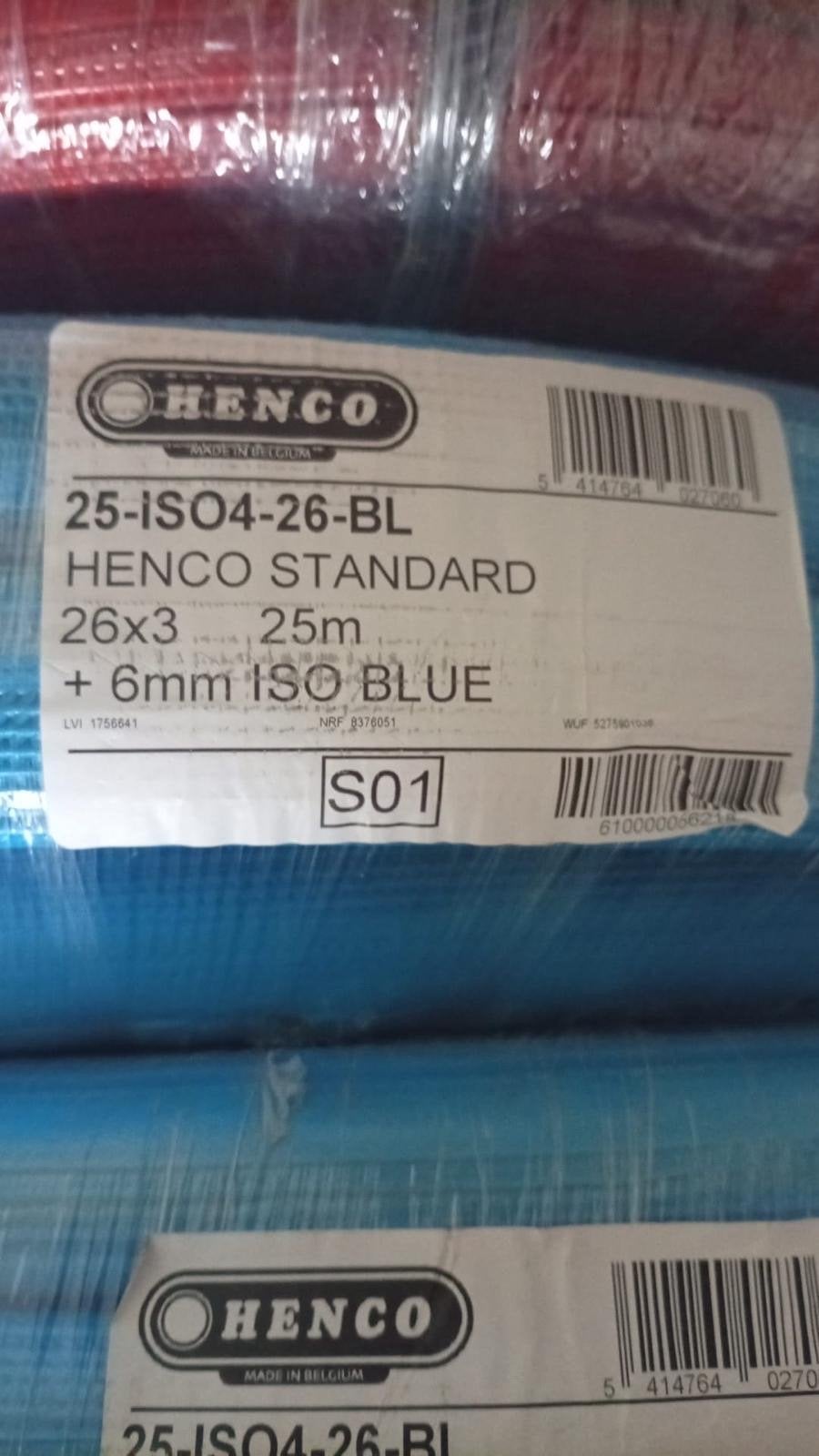 Henco Standard 26x3 25m + 6mm ISO BLUE isolatiebuis, Ophalen, Nieuw