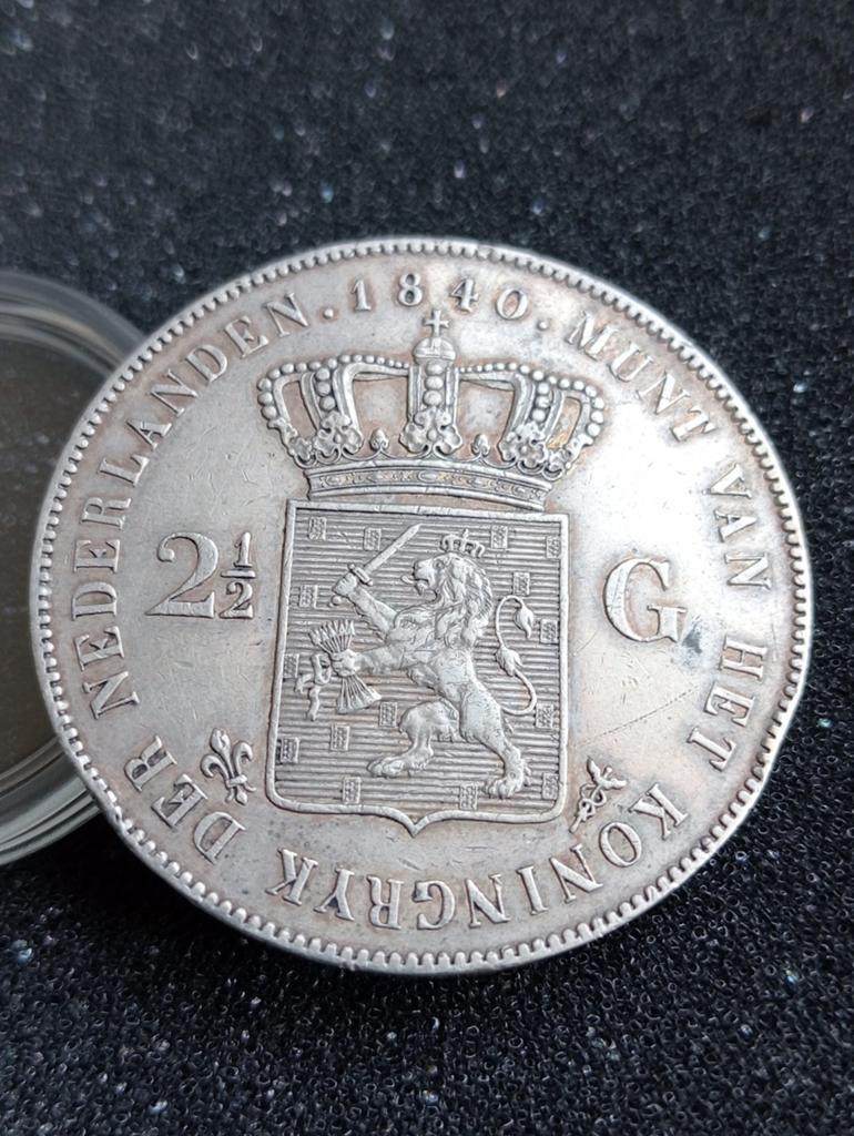 Rijksdaalder 1840 Kwaliteit, Postzegels en Munten, Zilver, Ophalen of Verzenden, Koning Willem I, Losse munt