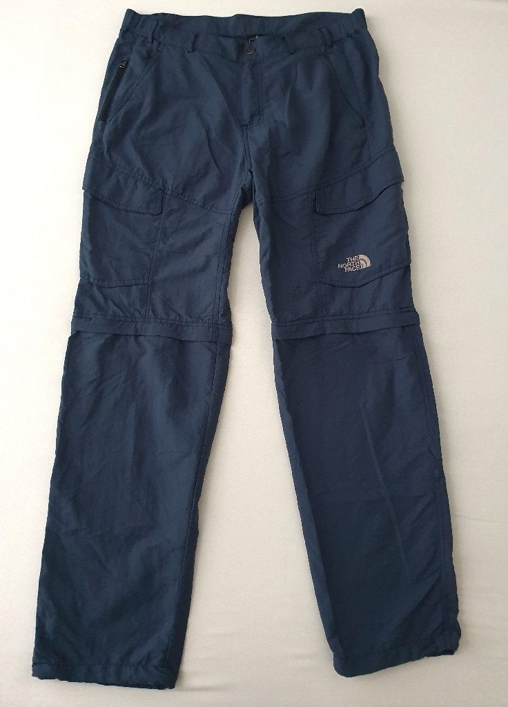 The North Face outdoor afrits broek maat 34, Maat 52/54 (L), Blauw, Ophalen of Verzenden, Gedragen