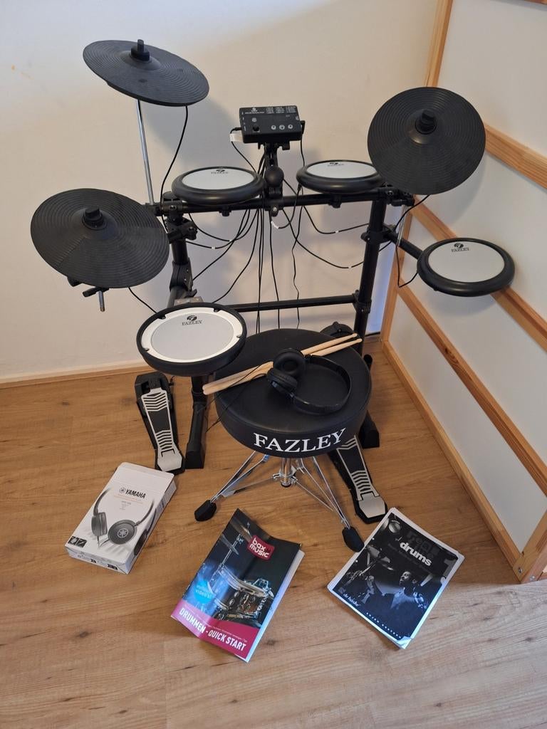 Fazley DDK-040 Elektronisch Drumstel met Accessoires, Muziek en Instrumenten, Ophalen, Zo goed als nieuw, Overige merken, Elektronisch