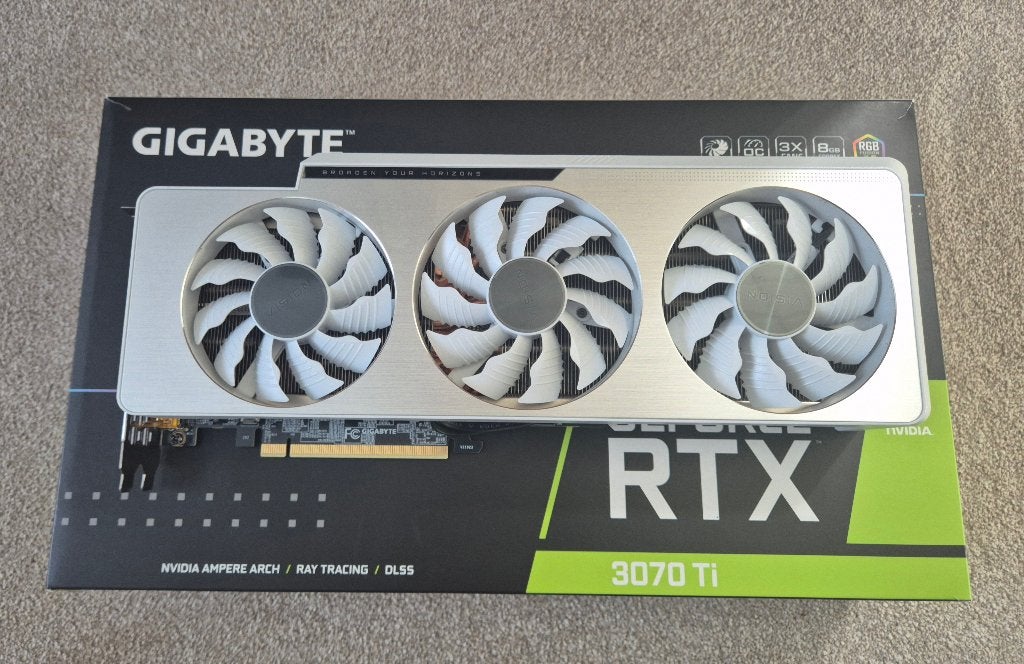GeForce RTX 3070 Ti VISION OC 8G, Computers en Software, Videokaarten, GDDR6, PCI-Express 4, Ophalen of Verzenden, Zo goed als nieuw
