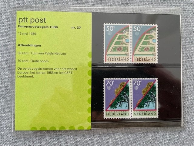 Postzegelmapje PZM37 - Europa, milieu 1986 Postfris, Ophalen of Verzenden, Postfris, Dier of Natuur