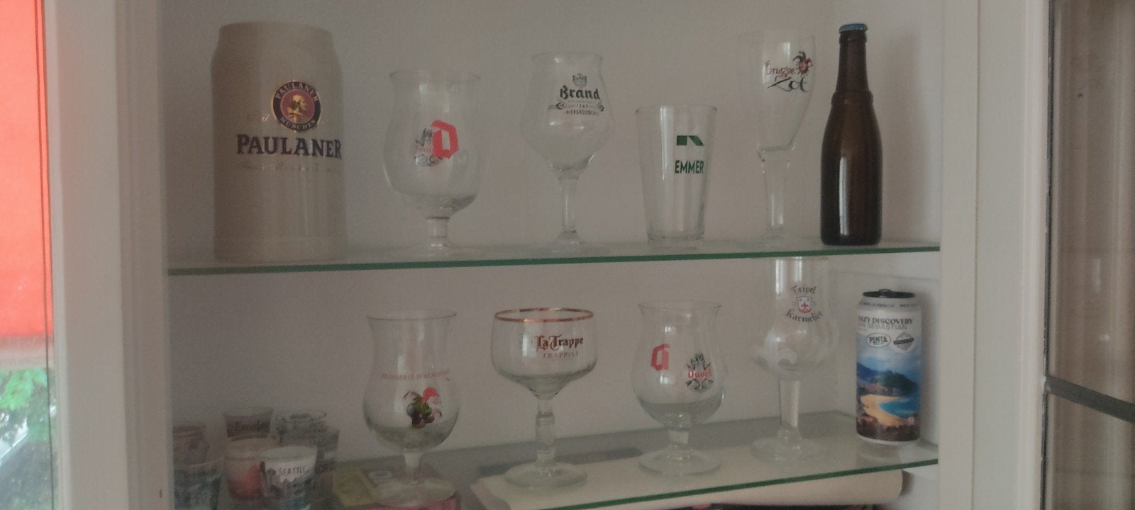 Diverse bierglazen excluding Paulaner and shit glasses, Ophalen, Meerkleurig, Overige merken, Glas