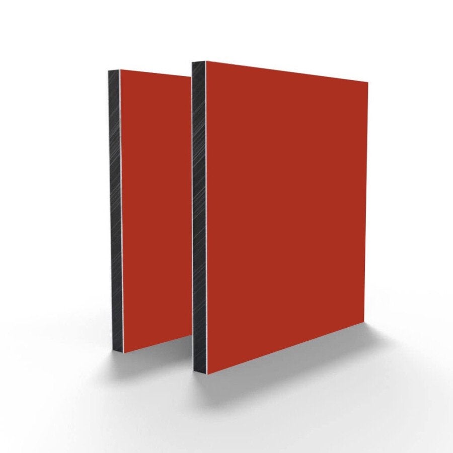 ALU PE Plaat (Dibond) Rood RAL 3020 - 3050x1500x3mm, Ophalen, Nieuw, HPL, 20 tot 50 mm