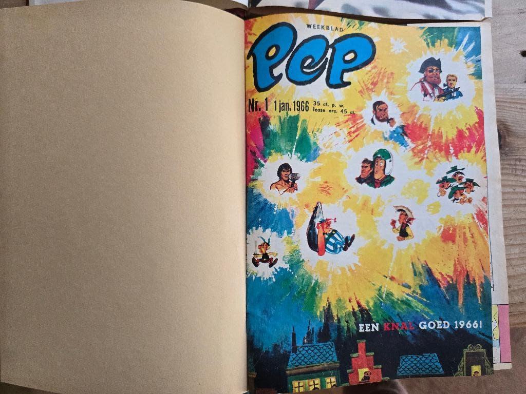 PEP - 4 jaargangen in 8 bundels 1966 tm 1969, Boeken, Stripboeken, Complete serie of reeks, Ophalen of Verzenden, Gelezen