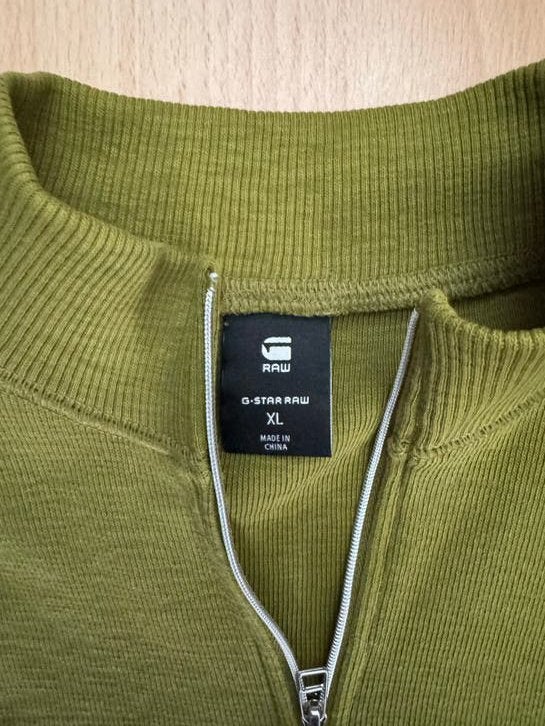 G-Star Raw truitje met korte mouwen en rits, Ophalen of Verzenden, Zo goed als nieuw, Maat 38/40 (M), Groen
