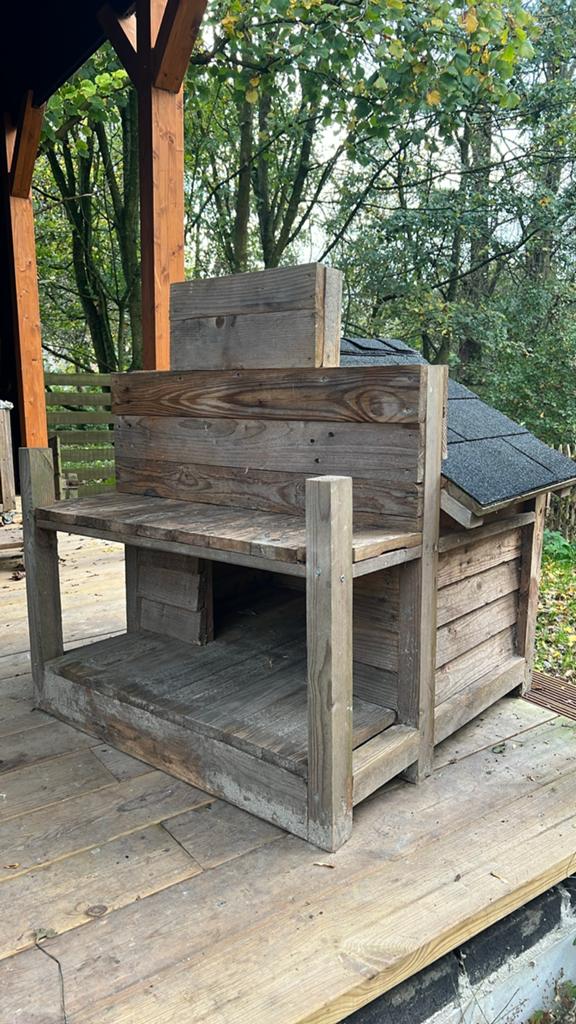 Houten hondenhok, Gebruikt, Minder dan 65 cm, Hondenhok, Ophalen of Verzenden