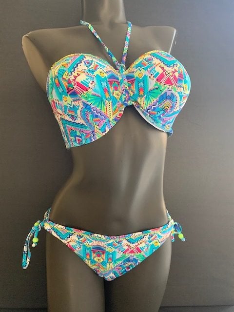 Freya bikini maat 65f slip xs model new native, Verzenden, Nieuw, Blauw, Bikini