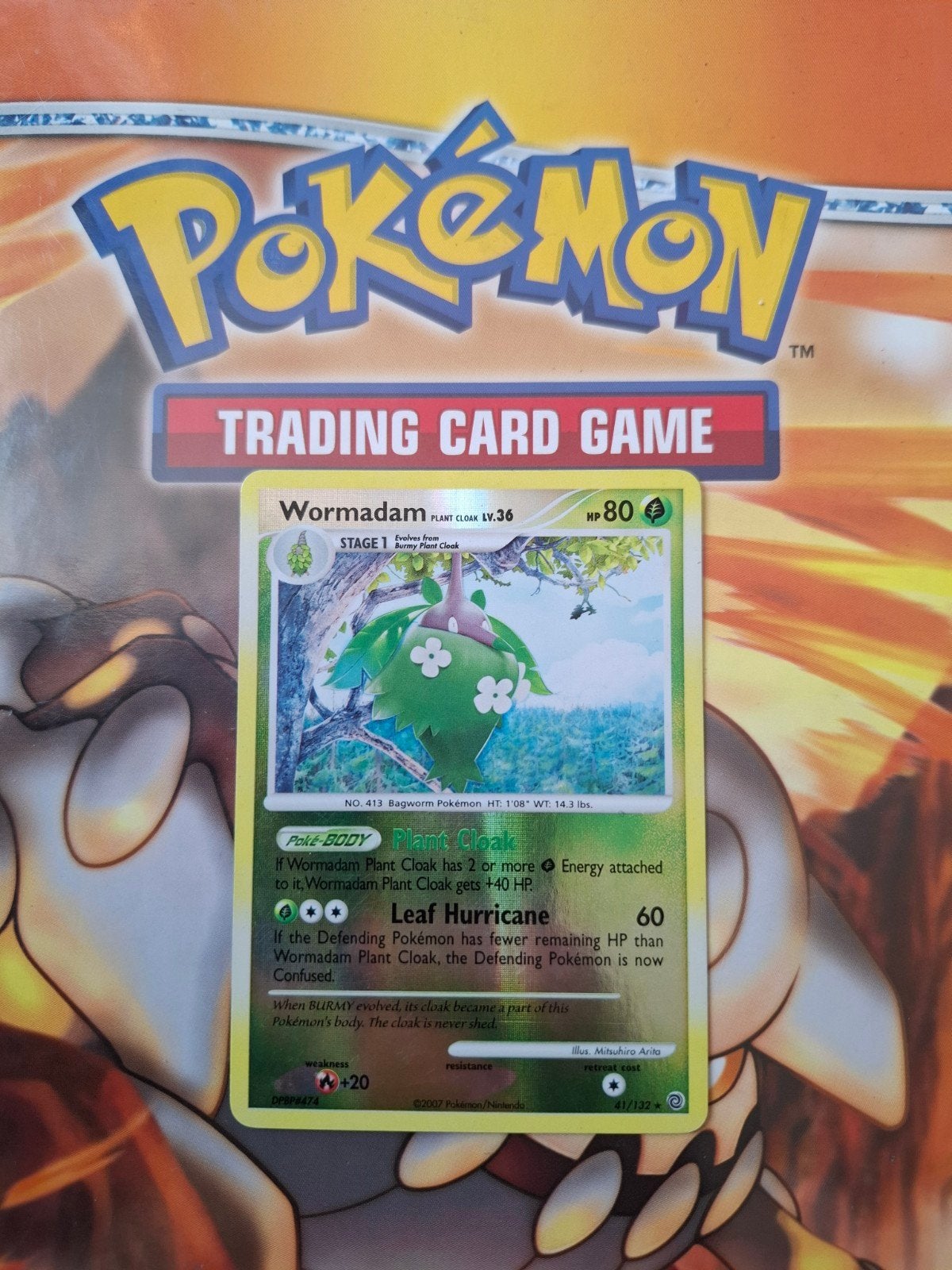 Wormadam 41/132 Diamond&Pearl Secret Wonders reverse holo, Ophalen of Verzenden, Gebruikt, Losse kaart, Foil