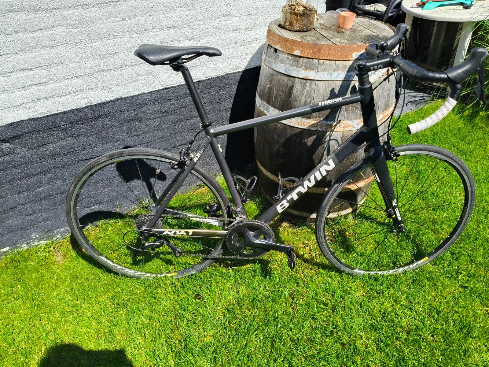 B'Twin Triban 540 racefiets - Shimano 105, Gebruikt, Velgrem, Aluminium, Meer dan 20 versnellingen