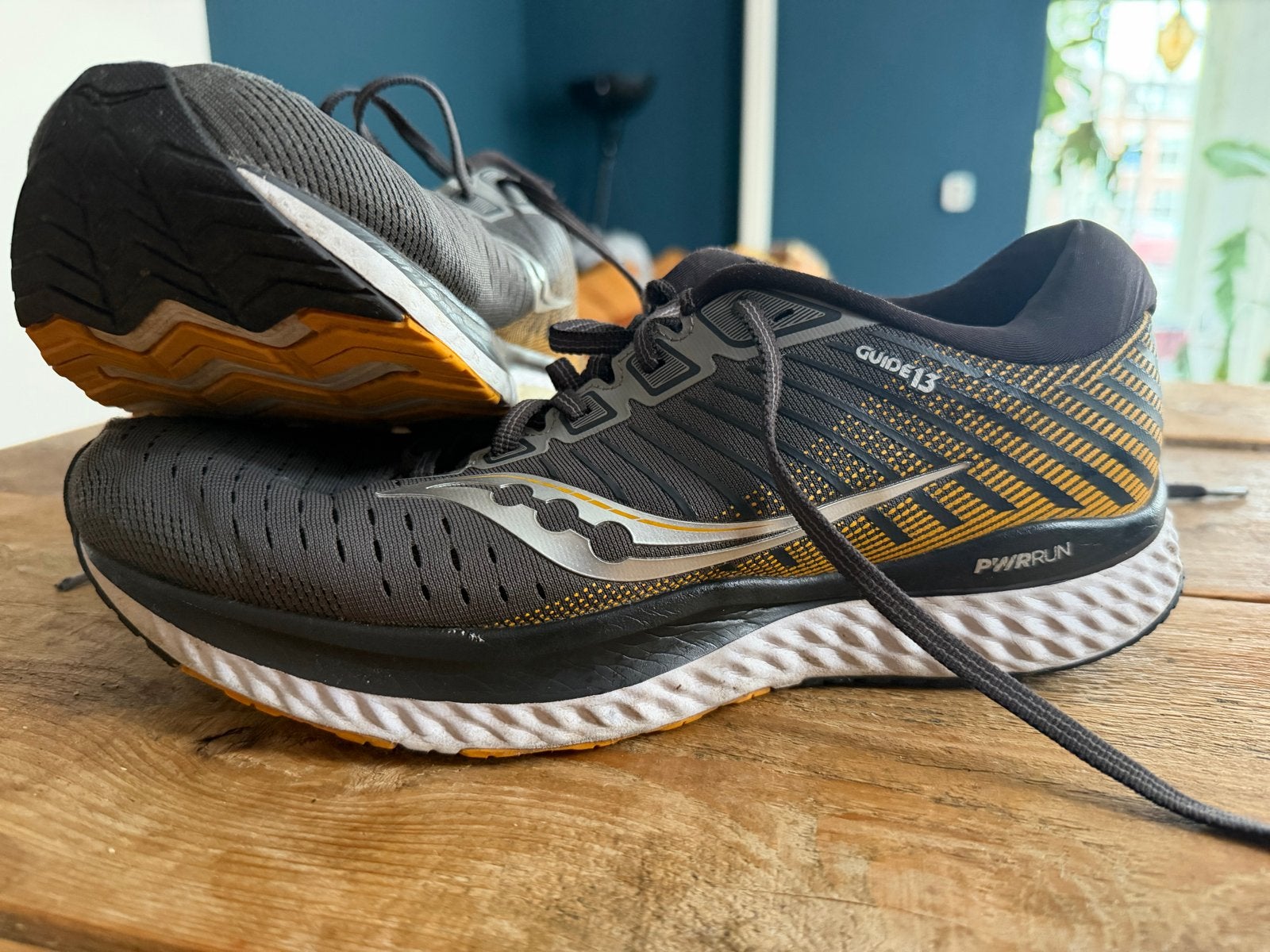 Saucony Guide 13 hardloopschoenen - Maat 42.5, Gebruikt, Hardloopschoenen, Hardlopen, Saucony