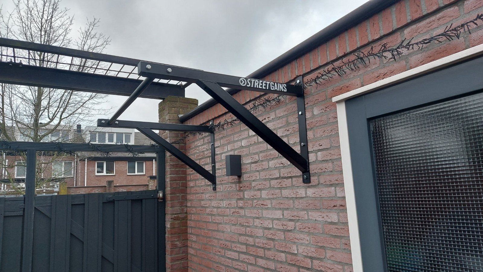 StreetGains CrossFit Pull-up Bar, Sport en Fitness, Ophalen, Zo goed als nieuw, Armen, Oprekstang