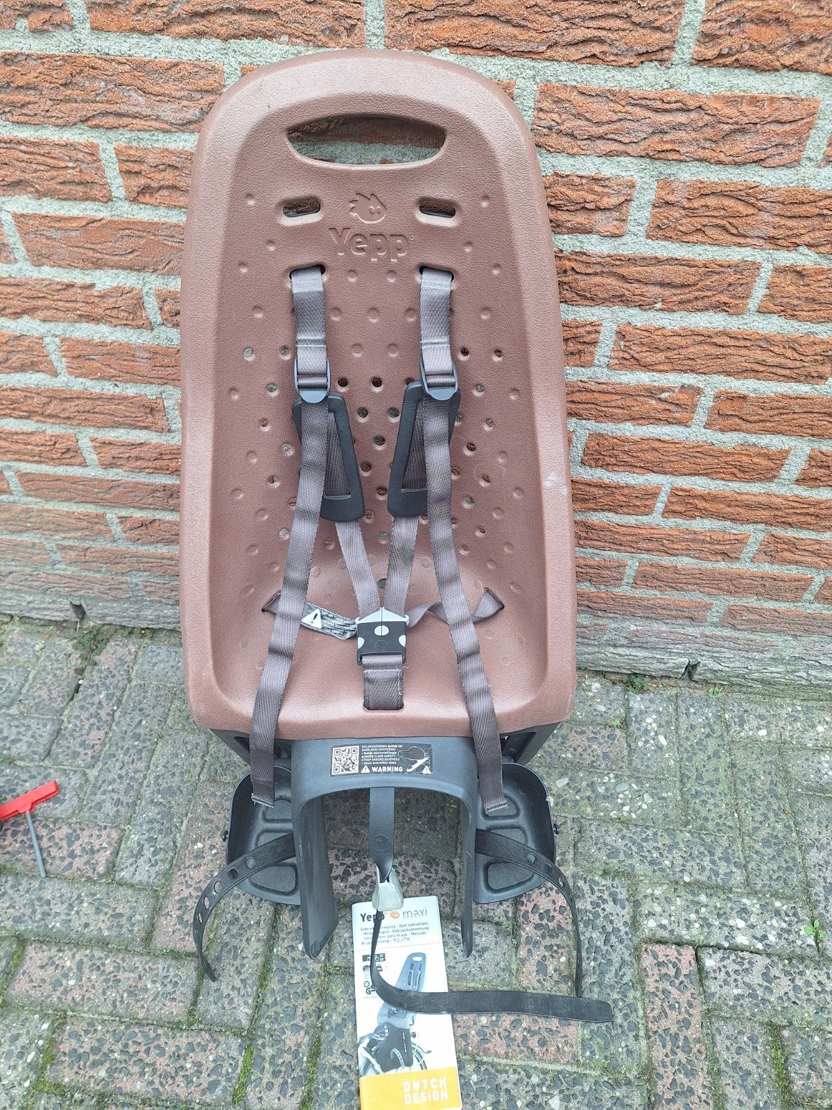 Yepp Maxi Fietszitje Achterop - Inclusief E-bike Adapter, Ophalen, Achterzitje, Yepp, 9 t/m 18 kg