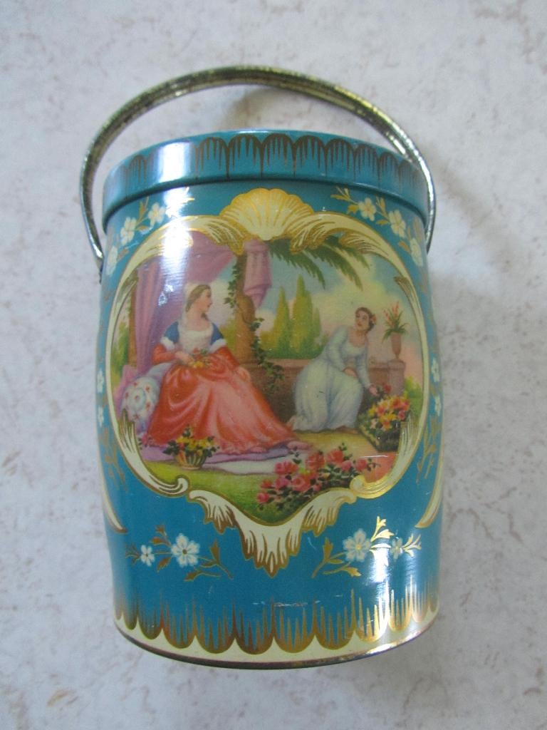 Vintage Koektrommel met hengsel, Ophalen of Verzenden