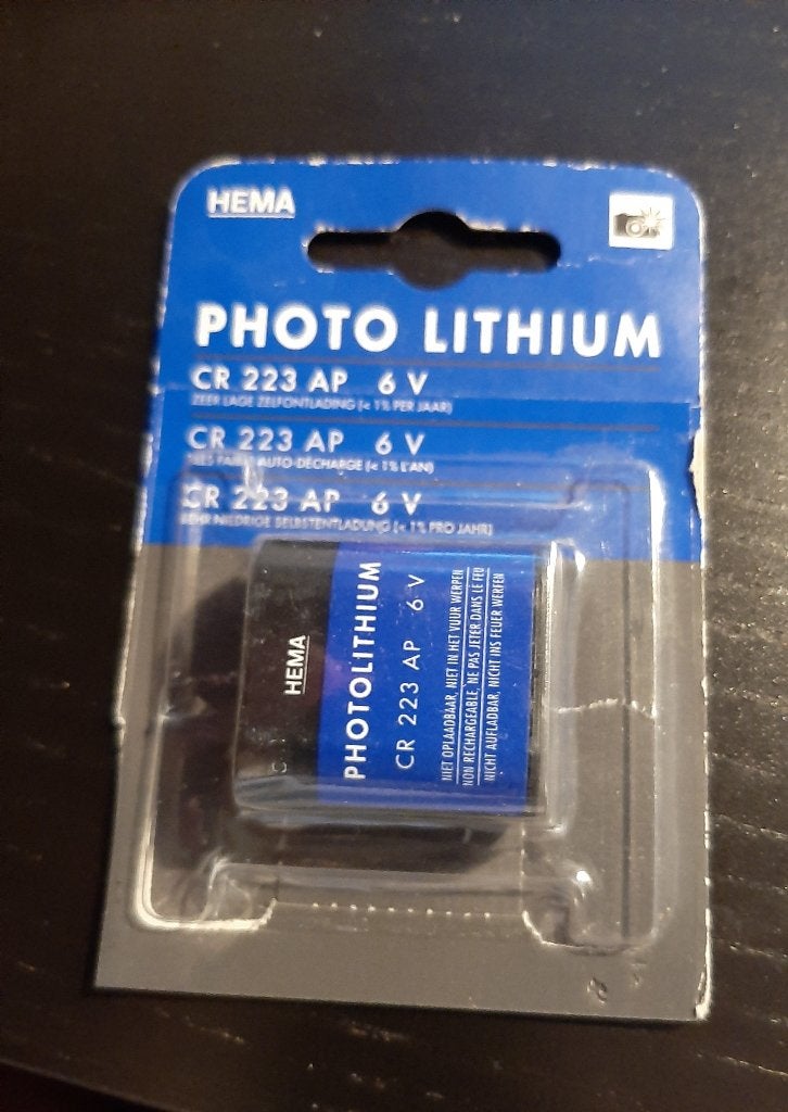 HEMA Photo Lithium CR 223 AP 6V, Audio, Tv en Foto, Accu's en Batterijen, Ophalen of Verzenden, Nieuw