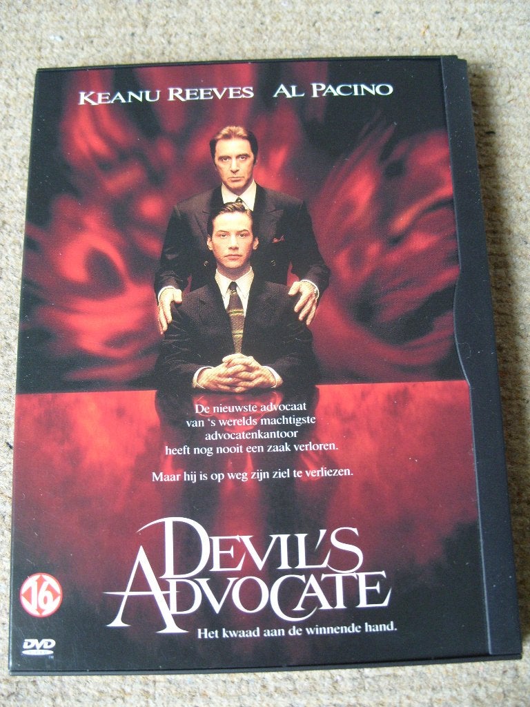 DVD Devil's Advocate (thriller met Keanu Reeves, Al Pacino), Ophalen, Engels, Vanaf 16 jaar, Nederlands