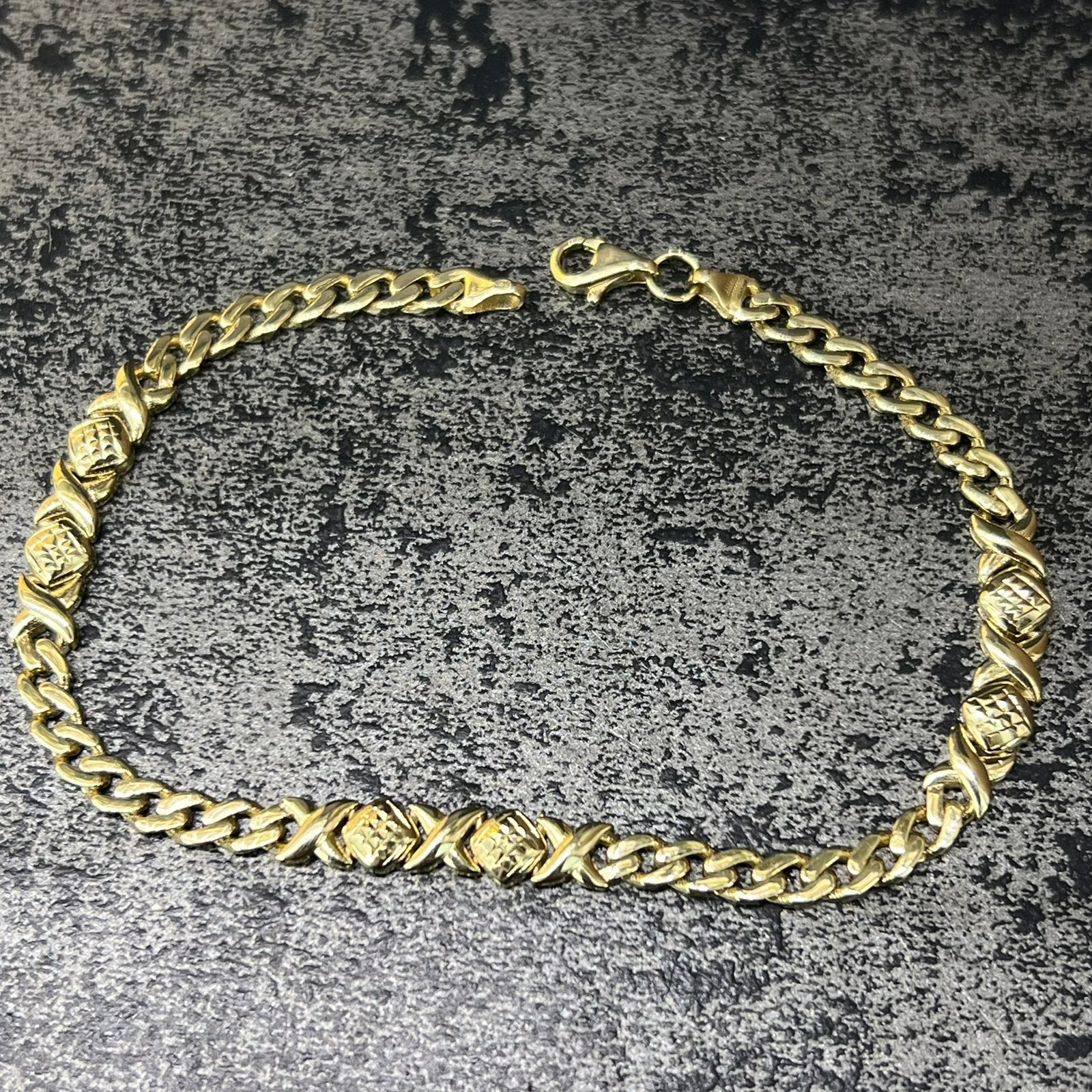 14 karaat gouden armband nieuwe schakel, Ophalen of Verzenden, Nieuw, Goud