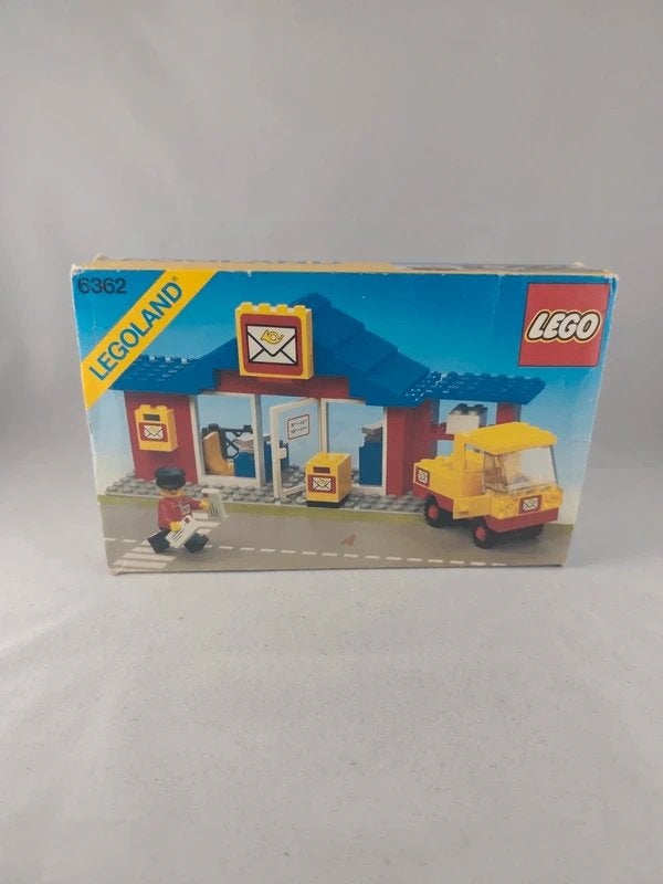 Vintage LEGO Legoland 6362 - Post Office MET DOOS, Gebruikt, Lego, Ophalen of Verzenden, Inclusief minifiguren