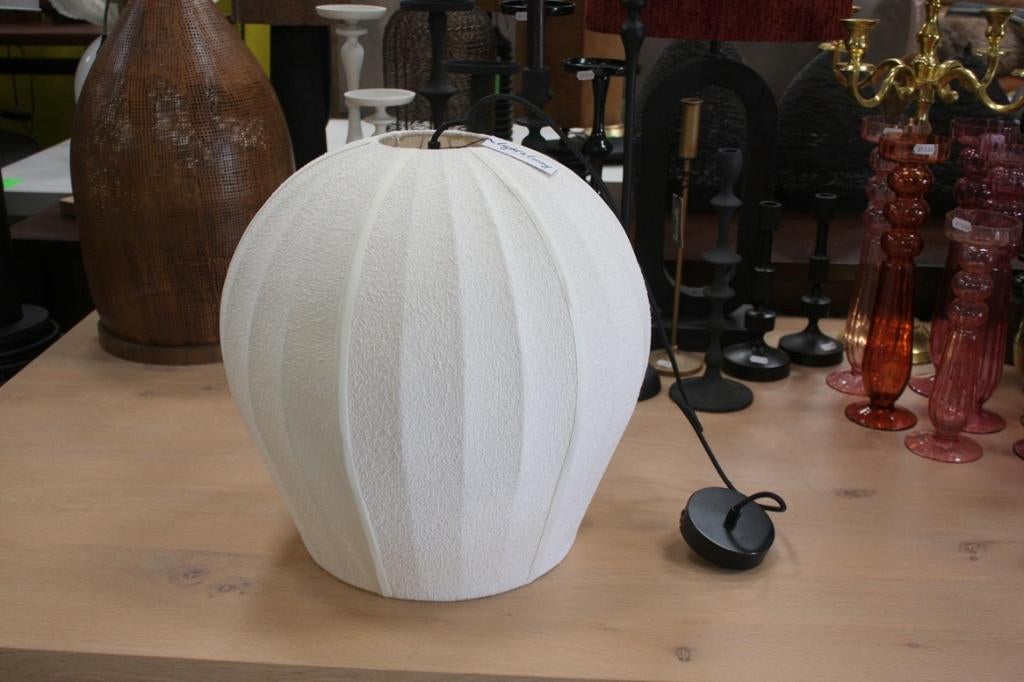 Hanglamp ZAGORI Light & Living stof lampion creme, Ophalen of Verzenden, Zo goed als nieuw, Stof, Minder dan 50 cm