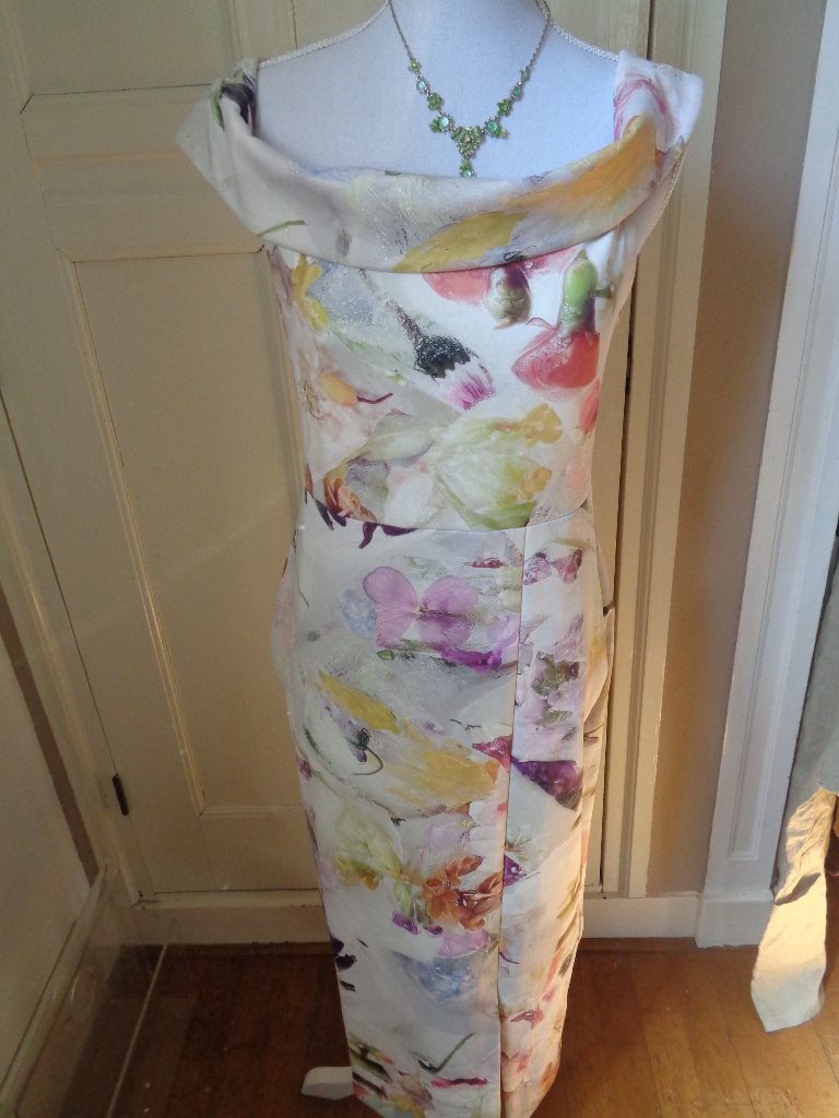 TED BAKER jurk: mt 36/38(3), Beige, Nieuw, Ophalen of Verzenden, Maat 36 (S)