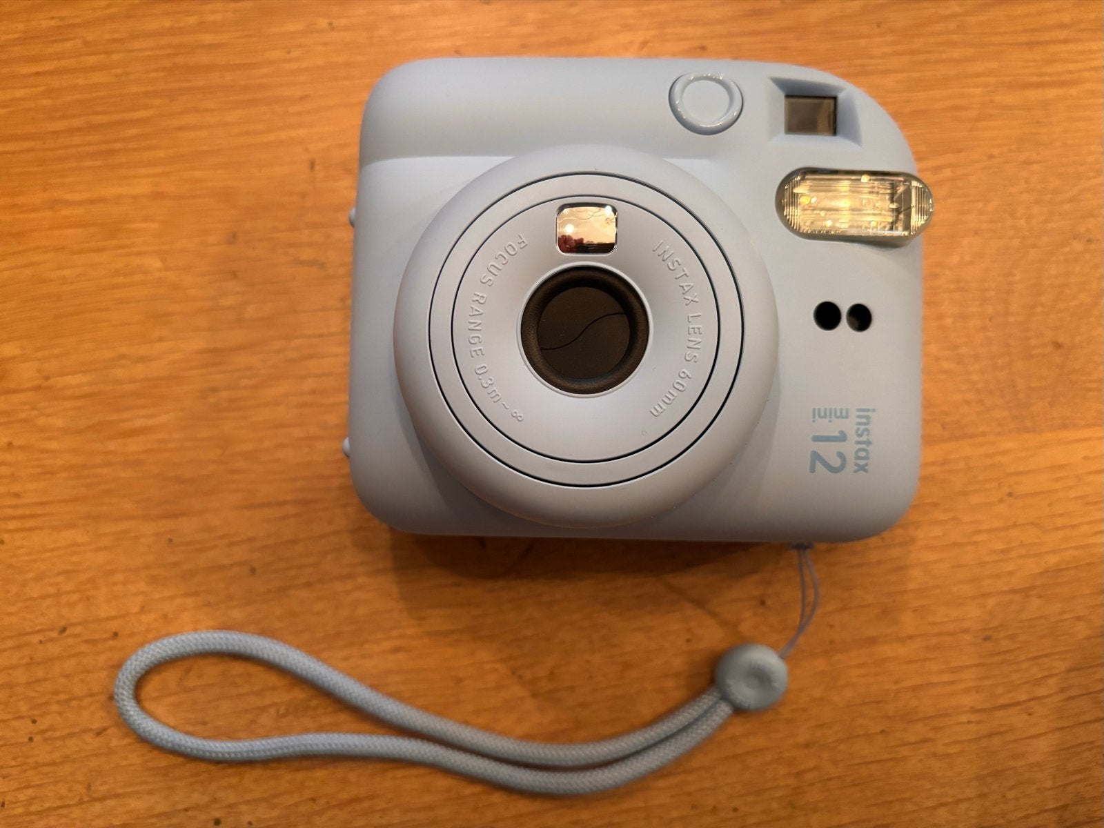Instax Mini 12 Instant Camera - Pastelblauw met hoesje, Audio, Tv en Foto, Fotocamera's Digitaal, Ingebouwde flitser, Instant camera