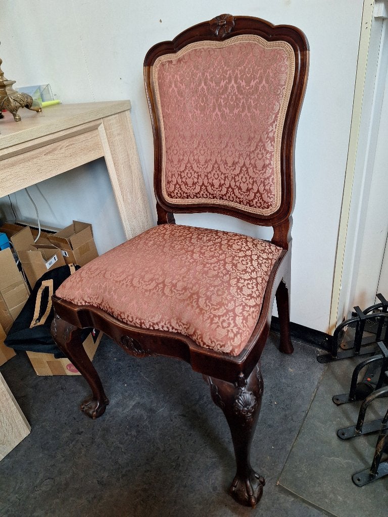 Antieke stoelen set met klauwpoten, Antiek en Kunst, Antiek | Meubels | Stoelen en Banken, Ophalen