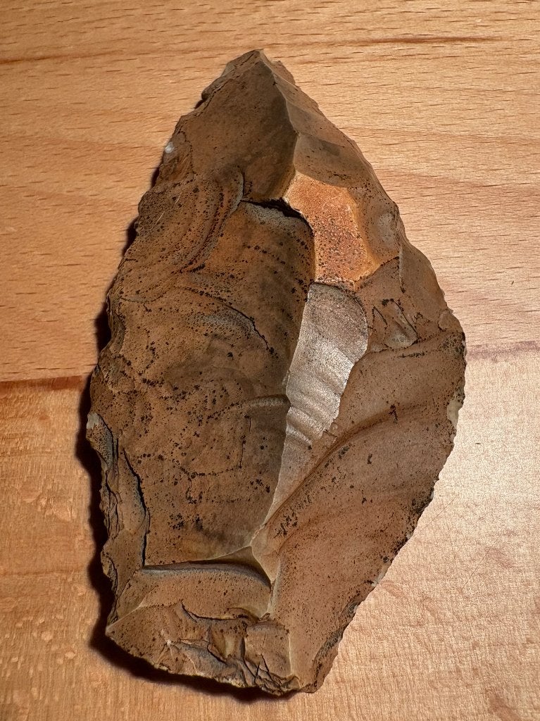 Midden-paleolithische Aterian bifaciale vuurstenen mes, Verzenden, Overige typen