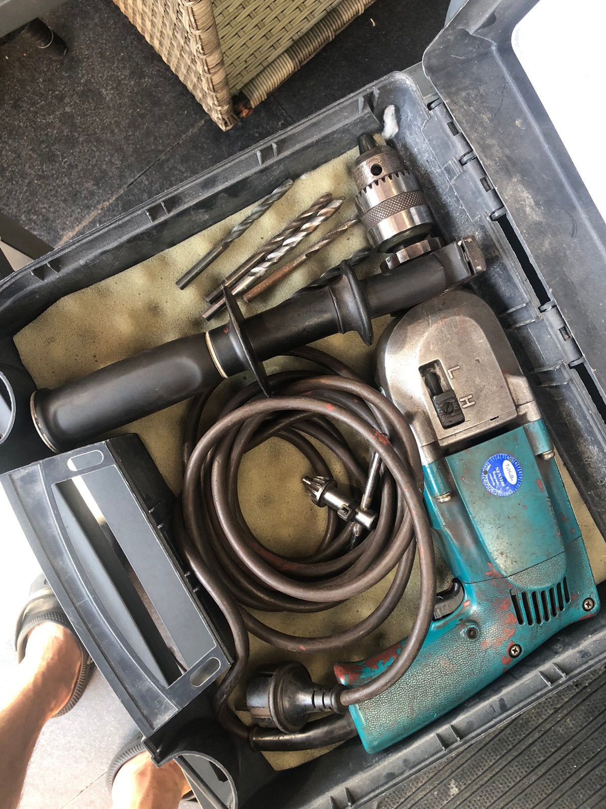Origineel makita Hammer drill in goede staat werk goed, Ophalen, Zo goed als nieuw
