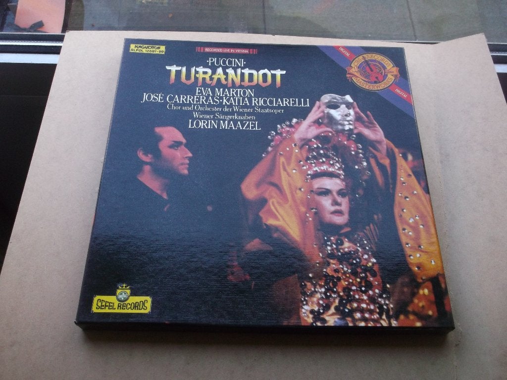 Puccini~Turandot~Eva Morton~Carreras~Ricciarelli~LorinMaazel, Opera of Operette, Ophalen of Verzenden, Zo goed als nieuw, 12 inch