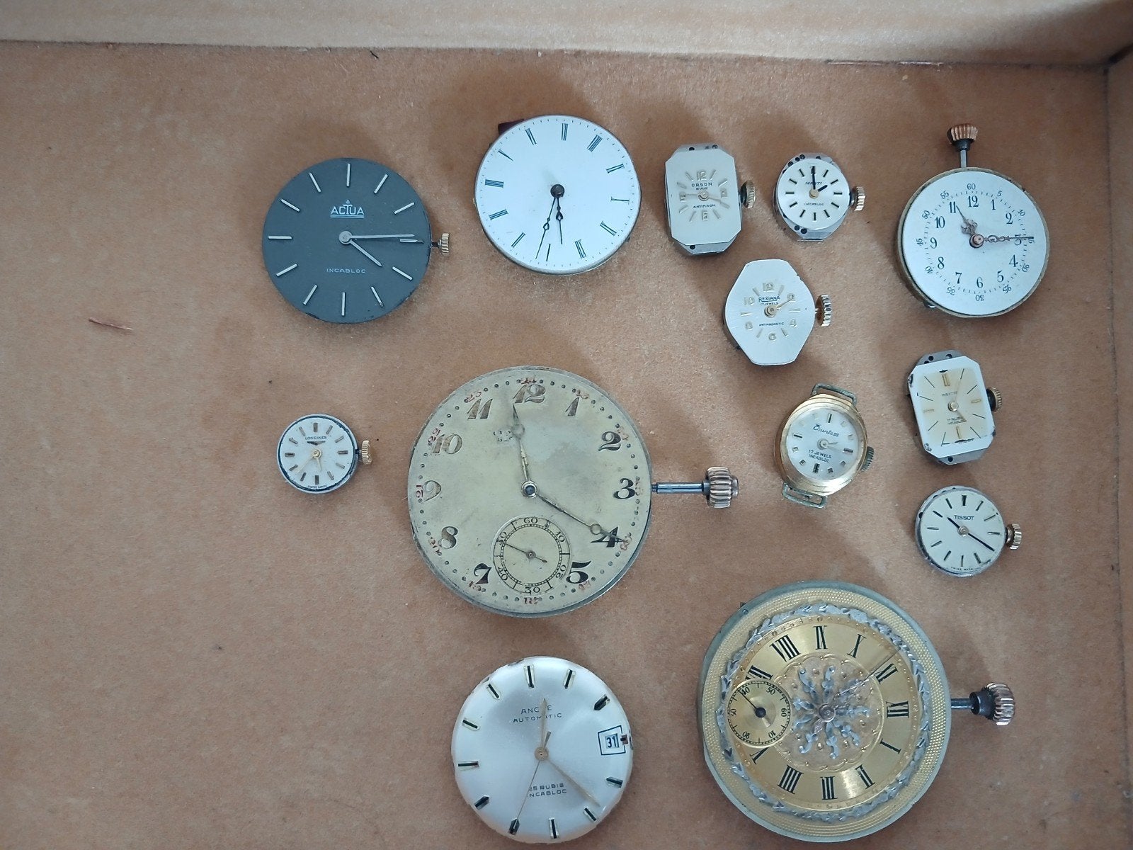 losse uurwerken div, Sieraden, Tassen en Uiterlijk, Horloges | Antiek, Ophalen, Overige materialen, Overige merken