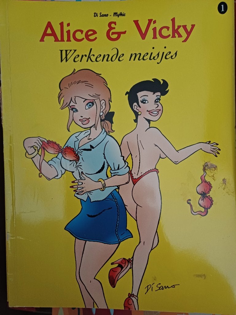 Di sano alice en vicky werkende meisjes., Boeken, Stripboeken, Eén stripboek, Ophalen, Gelezen, Di Sano