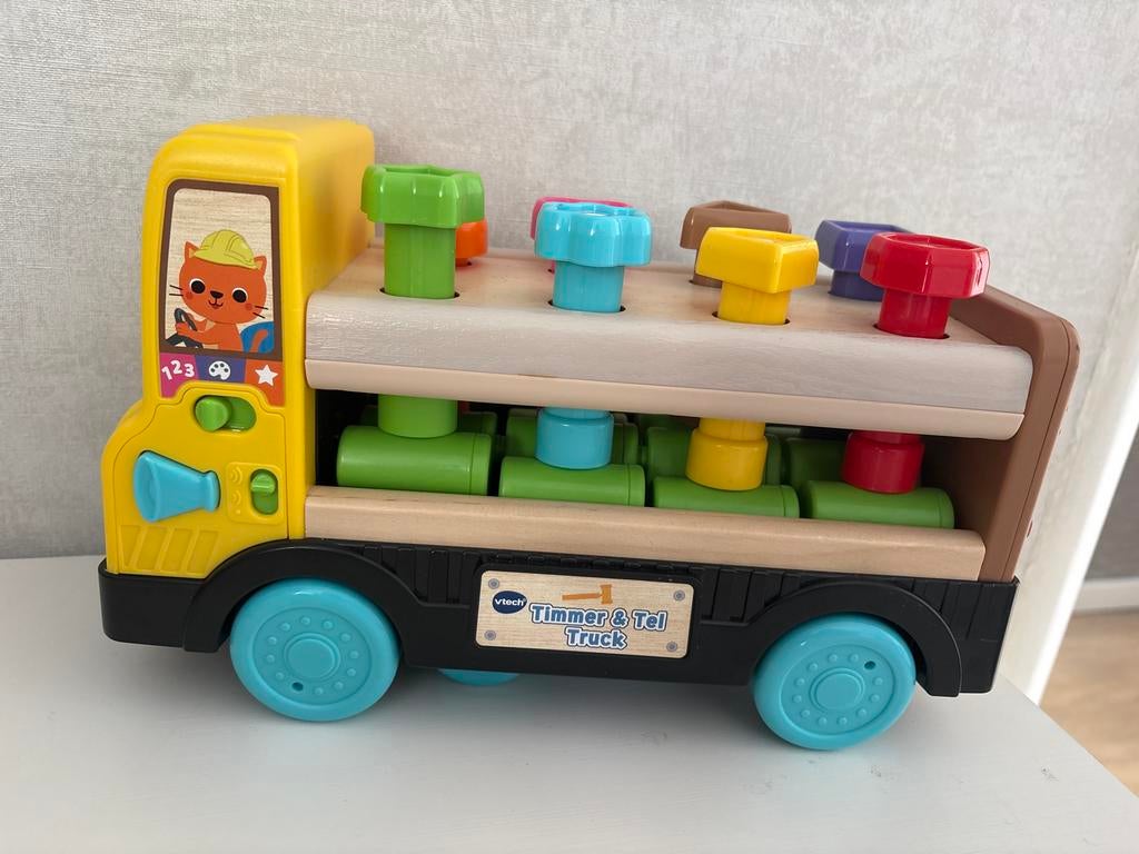 Vtech Timmer en Tel truck - Zo goed als nieuw, Ophalen, Zo goed als nieuw, Auto, Met licht