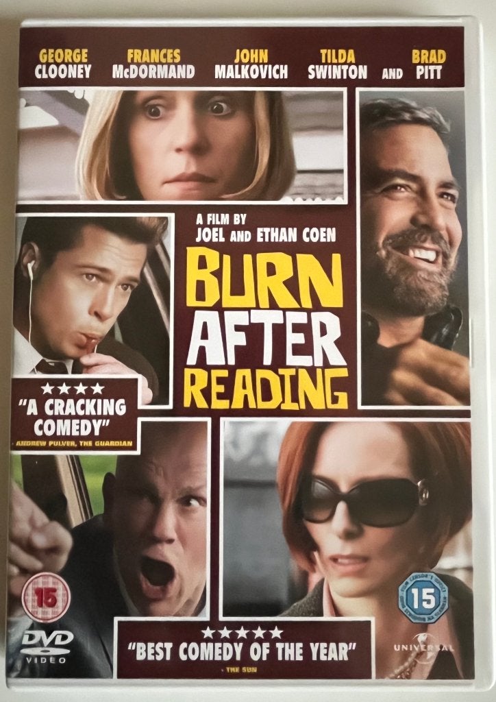 DVD Burn After Reading (Coen brothers), Vanaf 16 jaar, Ophalen of Verzenden, Zo goed als nieuw, Overige gebieden