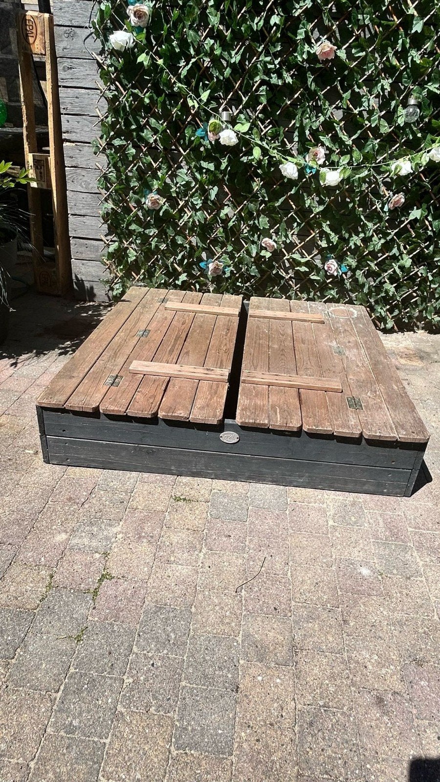 Zandbak met zitbankjes, Ophalen of Verzenden, Gebruikt