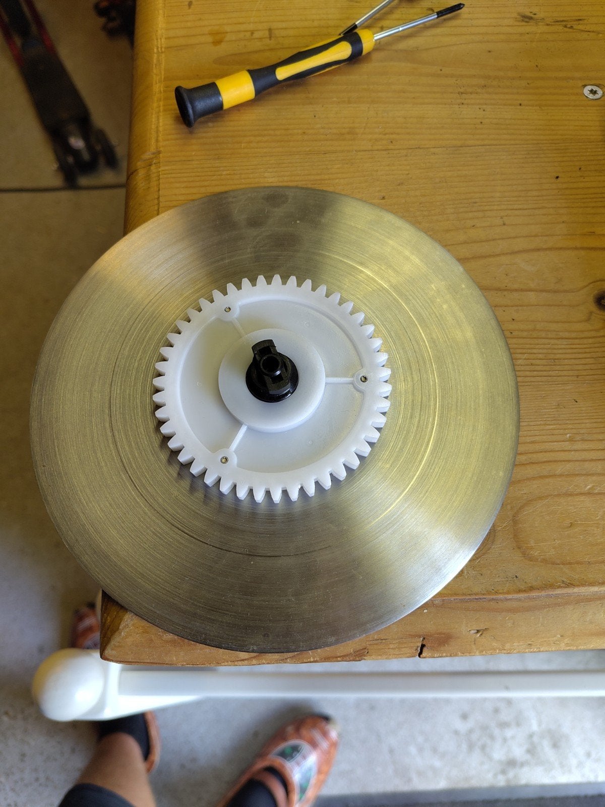 Snijblad voor vleessnijmachine - 19 cm diameter, Ophalen of Verzenden, Gebruikt