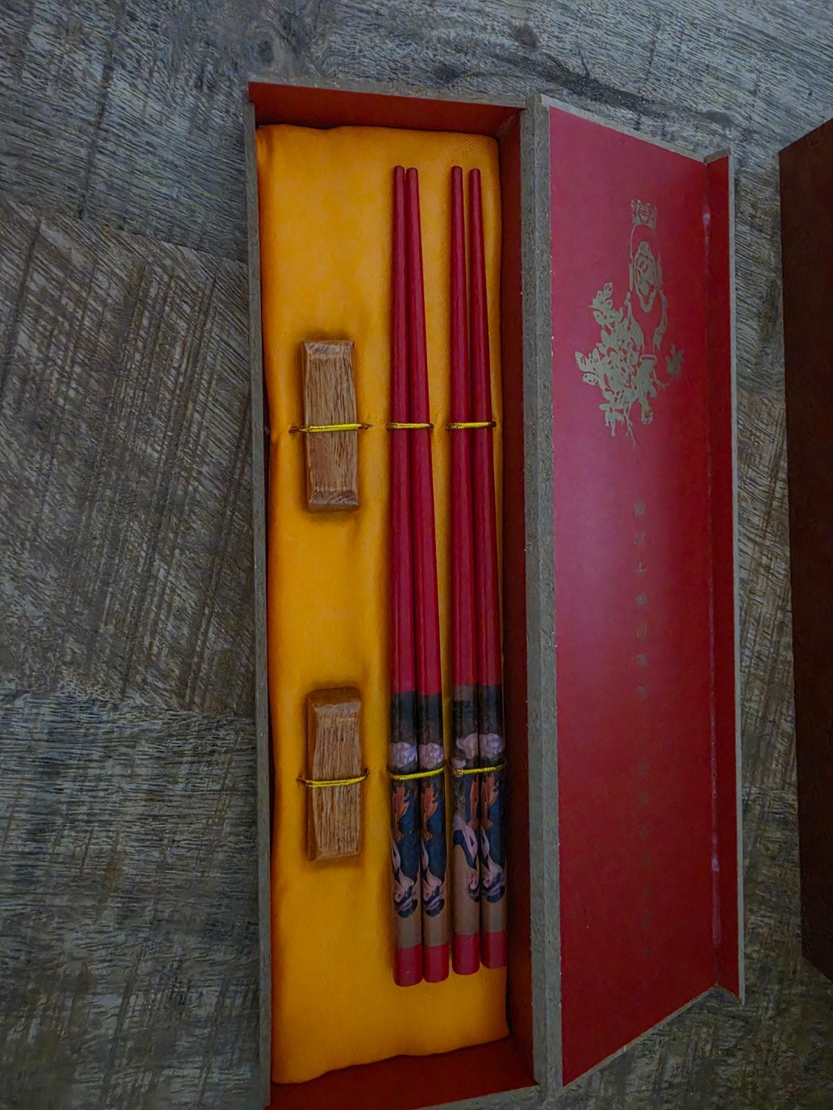 4 sets luxe eetstokjes in geschenkdoos, Ophalen of Verzenden