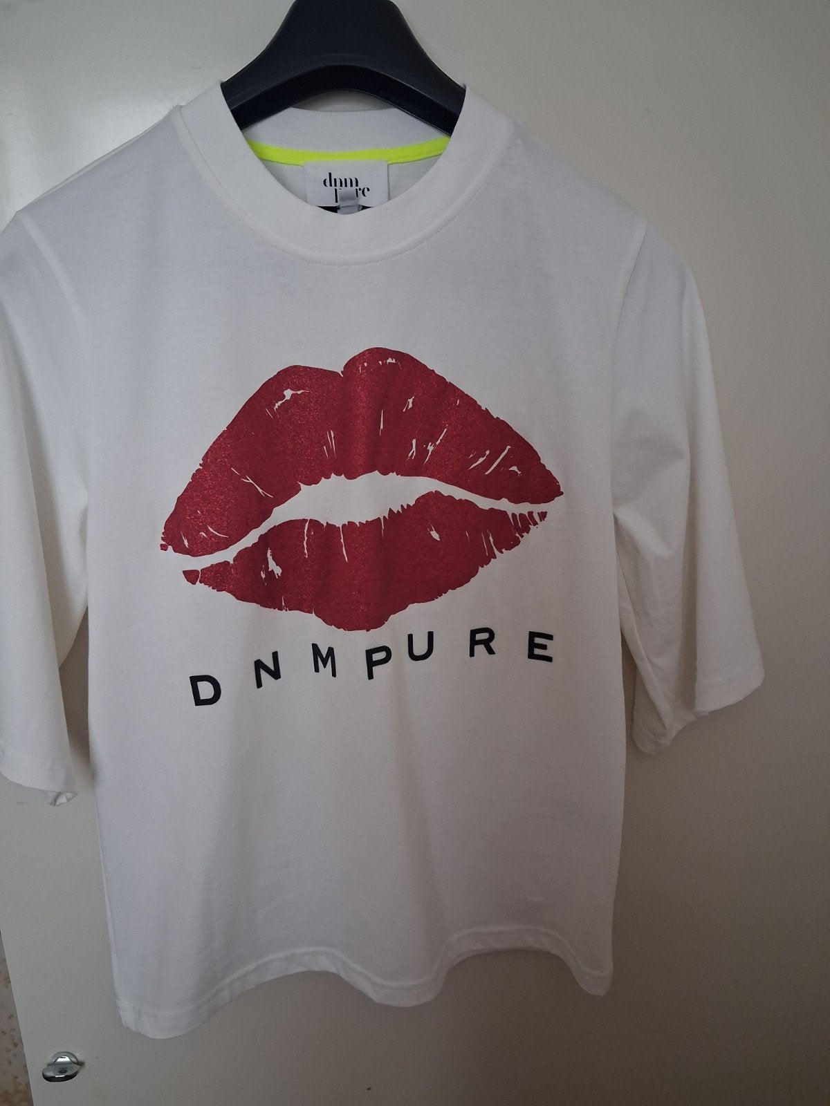 D N M P U R E  SHIRT CREAM, Verzenden, Zo goed als nieuw, Korte mouw