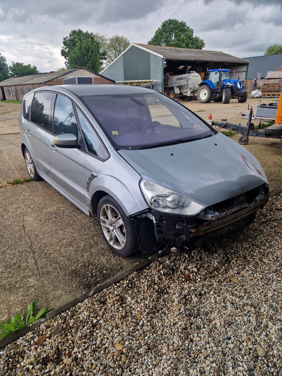 Ford S-Max 2.5 20V Turbo 162KW 2008 Grijs, Auto's, Ford, Voorwielaandrijving, 1581 kg, 7 stoelen, 2521 cc