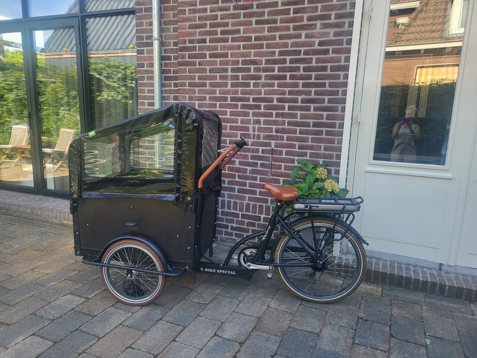 Mooie electrische Troy bakfiets met 7 versnellingen, Ophalen, Zo goed als nieuw, 4 kinderen of meer, Overige merken